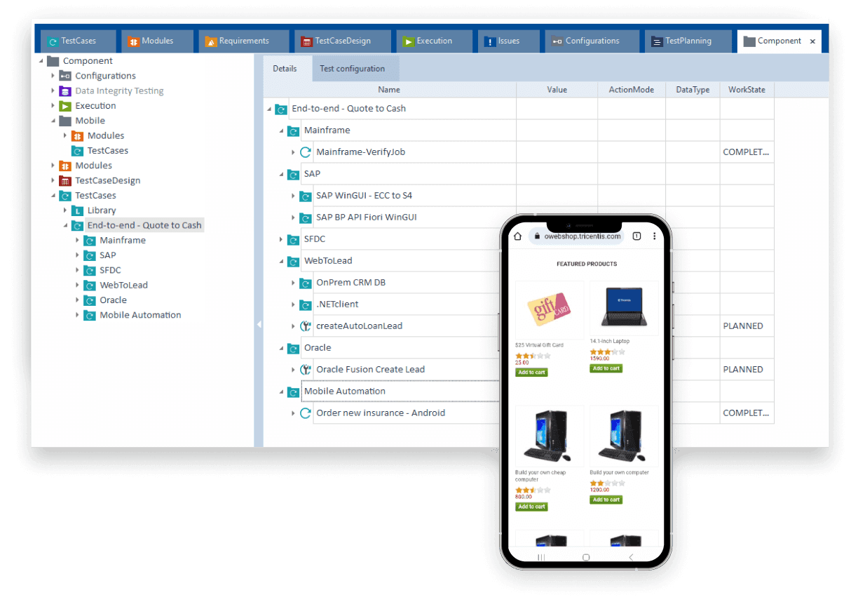 Tricentis Tosca Mobile - Codeless testing for any mobile application